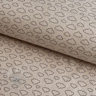 Sztruks STRETCH Little clouds light sand