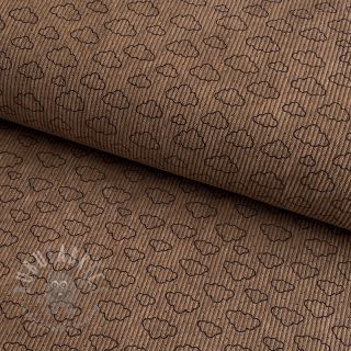 Sztruks STRETCH Little clouds taupe