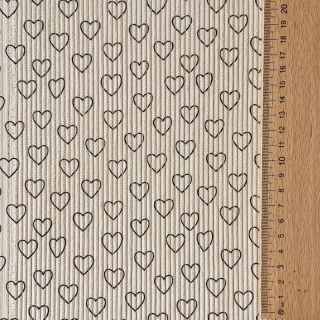 Sztruks STRETCH Little love light sand