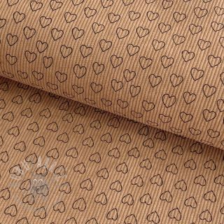 Sztruks STRETCH Little love sand