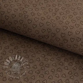 Sztruks STRETCH Little love taupe