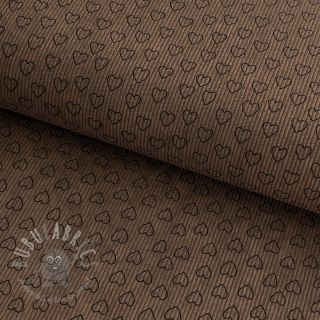 Sztruks STRETCH Little love taupe