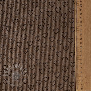 Sztruks STRETCH Little love taupe