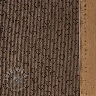 Sztruks STRETCH Little love taupe