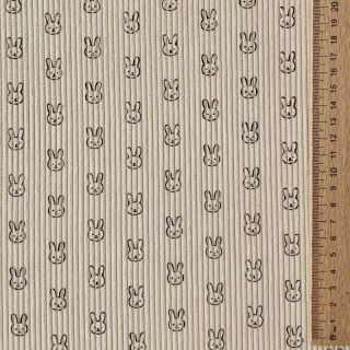 Sztruks STRETCH Little bunny light sand