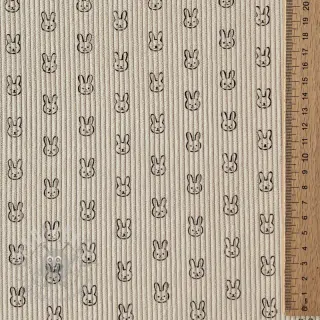 Sztruks STRETCH Little bunny light sand