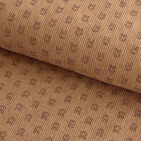 Sztruks STRETCH Little bunny sand