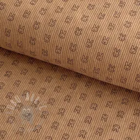 Sztruks STRETCH Little bunny sand