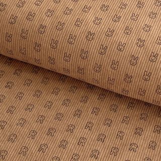 Sztruks STRETCH Little bunny sand