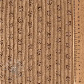 Sztruks STRETCH Little bunny sand