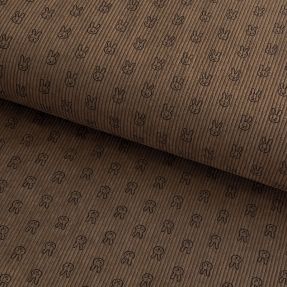 Sztruks STRETCH Little bunny taupe