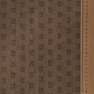 Sztruks STRETCH Little bunny taupe