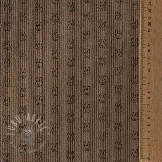 Sztruks STRETCH Little bunny taupe
