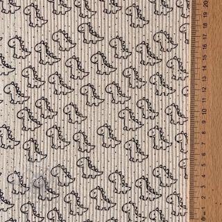 Sztruks STRETCH Little dino light sand