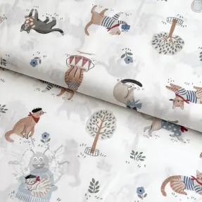 Bawełniana tkanina Vive la France design A digital print
