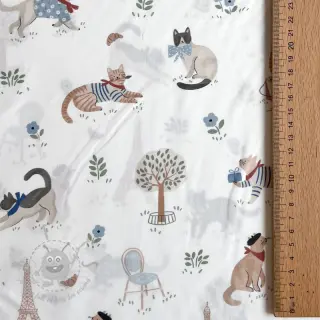 Bawełniana tkanina Vive la France design A digital print