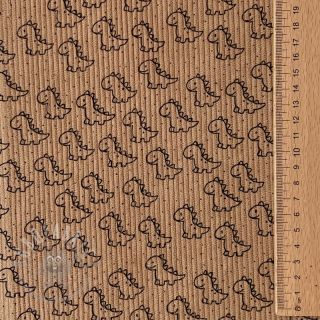 Sztruks STRETCH Little dino sand