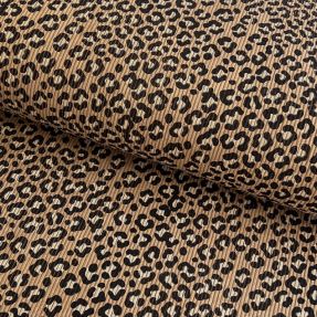 Sztruks STRETCH Little Leopard sand