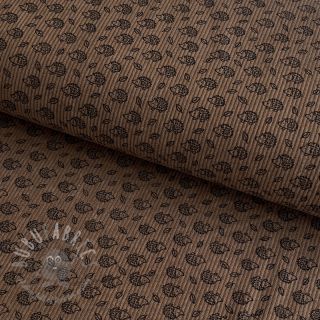 Sztruks STRETCH Little hedgehog taupe