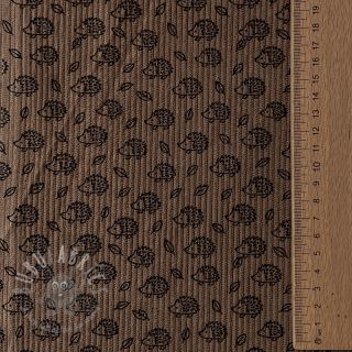 Sztruks STRETCH Little hedgehog taupe
