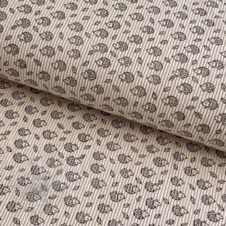 Sztruks STRETCH Little hedgehog light sand