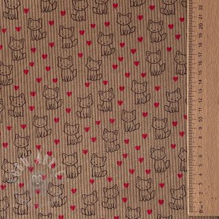 Sztruks STRETCH Little foxes sand