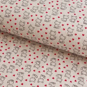 Sztruks STRETCH Little foxes light sand