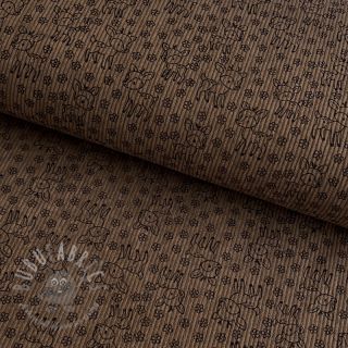 Sztruks STRETCH Little deer taupe