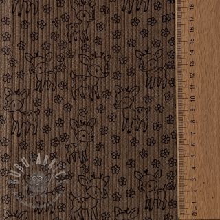 Sztruks STRETCH Little deer taupe