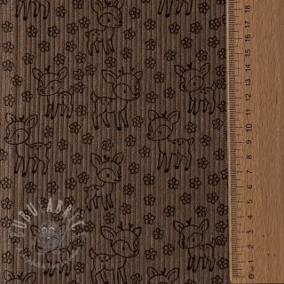 Sztruks STRETCH Little deer taupe