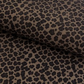Sztruks STRETCH Little Leopard taupe