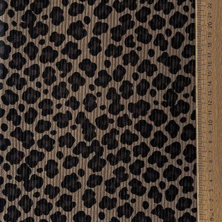 Sztruks STRETCH Little Leopard taupe
