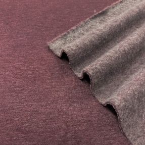 Dresówka drapana JOGGING aubergine melange