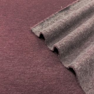 Dresówka drapana JOGGING aubergine melange