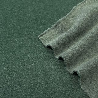 Dresówka drapana JOGGING dark green melange