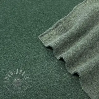 Dresówka drapana JOGGING dark green melange