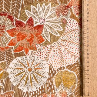 Tkanina dekoracyjna jacquard Opium allover peanut