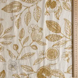 Tkanina dekoracyjna RUSTIC VINTAGE PRINT Granata peanut