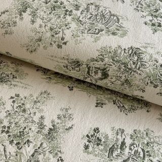 Tkanina dekoracyjna RUSTIC VINTAGE PRINT Gabrielle kaki