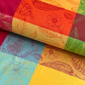 Tkanina dekoracyjna FRENCH TABLE CLOTH JACQUARD Cabosse allover summer