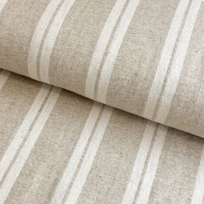 Tkanina dekoracyjna jacquard LINEN LOOK Etretat lin