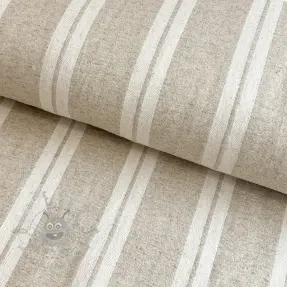 Tkanina dekoracyjna jacquard LINEN LOOK Etretat lin
