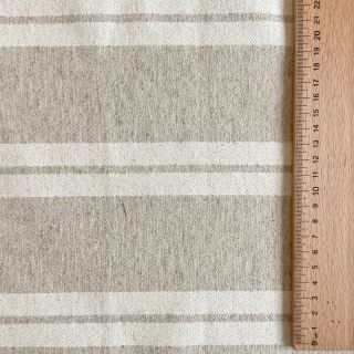 Tkanina dekoracyjna jacquard LINEN LOOK Etretat lin