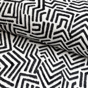 Tkanina dekoracyjna jacquard Mesopotamie allover graphite