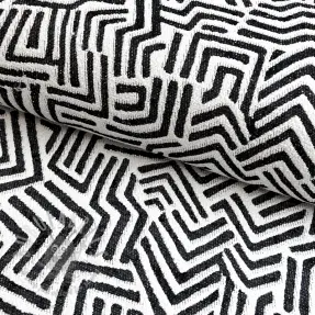 Tkanina dekoracyjna jacquard Mesopotamie allover graphite