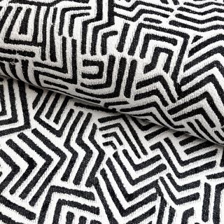 Tkanina dekoracyjna jacquard Mesopotamie allover graphite