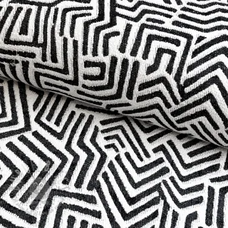 Tkanina dekoracyjna jacquard Mesopotamie allover graphite