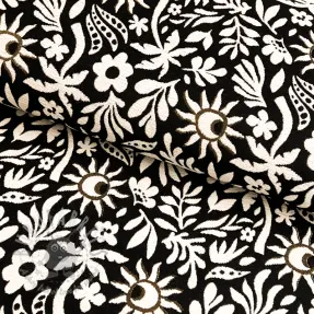 Tkanina dekoracyjna jacquard Sunlight noir