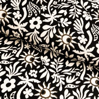 Tkanina dekoracyjna jacquard Sunlight noir