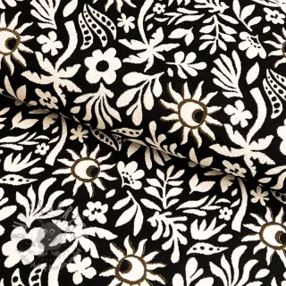 Tkanina dekoracyjna jacquard Sunlight noir